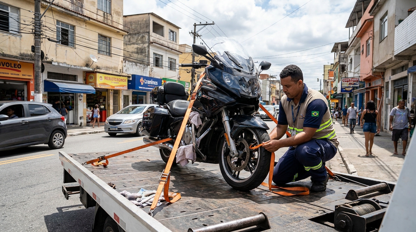 Remoção de Moto em Pane no Caçari, Boa Vista‑RR